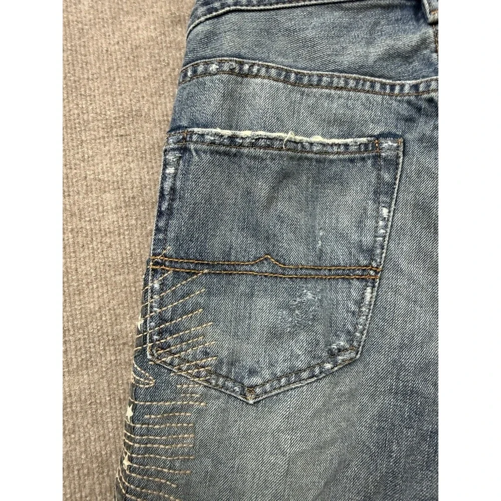 Denim & Supply Ralph Lauren Jeans 31x32 USA Flag Eagle Distressed Slim Vintage - Picture 15 of 16